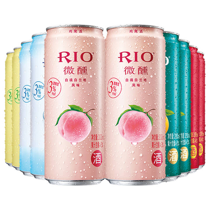 锐澳洋酒 预调 鸡尾酒 果酒 微醺系列 3度 330ml*10罐