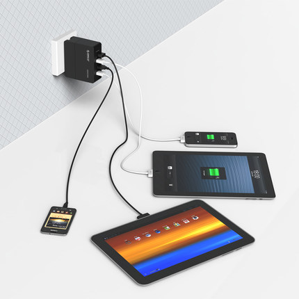 快速充电！ORICO奥睿科多口USB充电器DCA-4U