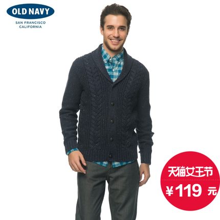 简约时尚！Old Navy 男士 时尚混色毛衣 714467