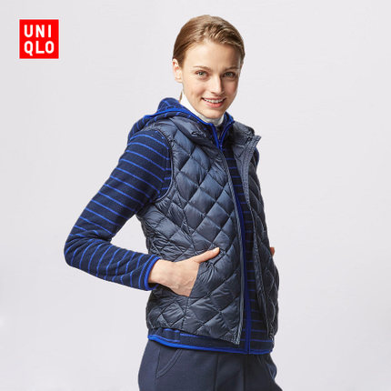 直降50！优衣库UNIQLO 高级轻型羽绒背心(压线) 159535