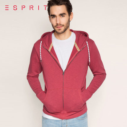 休闲百搭！ESPRIT男士时尚款连帽卫衣026EE2J002