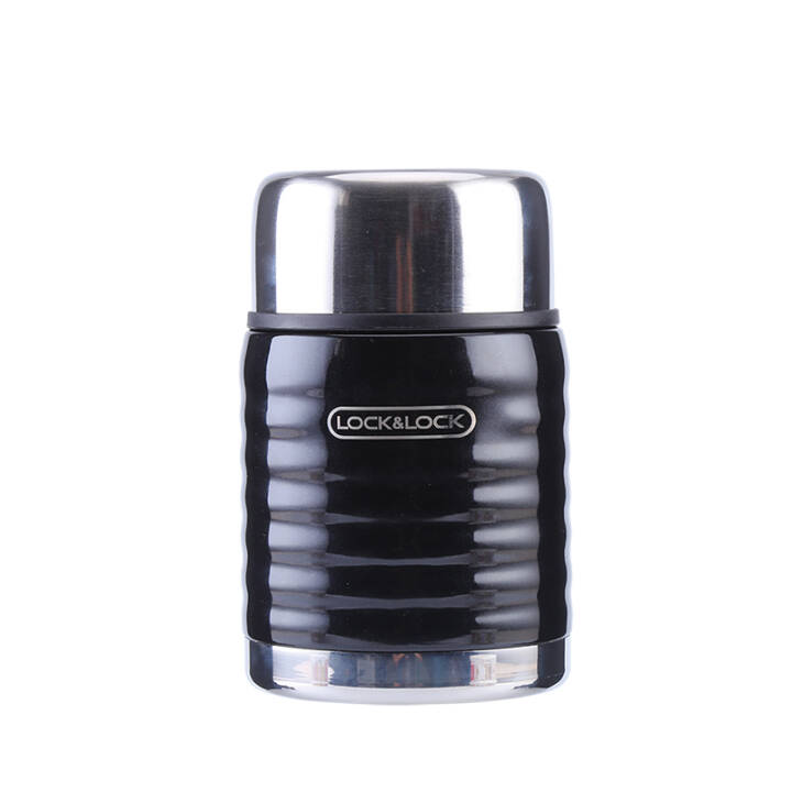 乐扣乐扣 黑浪经典粥桶 550ml*2件