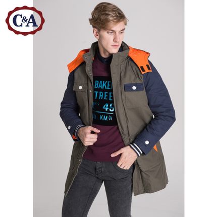 简约好价！C＆A 男式工装风派克风衣 CA200143448
