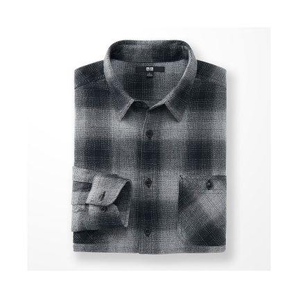 历史好价！优衣库法兰绒格子衬衫162208