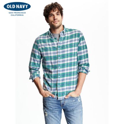 限时6折！OLD NAVY 男士长袖衬衫816047