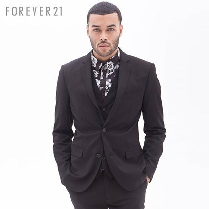好价！FOREVER21男士经典两粒扣西装外套