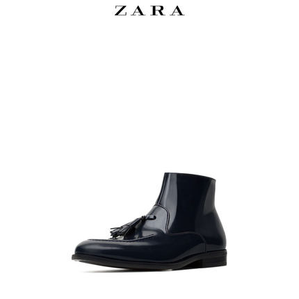 秋冬折扣！ ZARA 男鞋 雅致皮及踝靴 15854002400