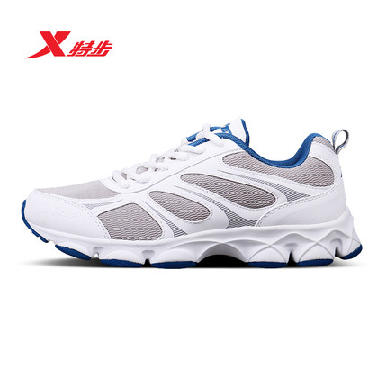 轻质透气！特步男子网面透气跑步鞋987419112992