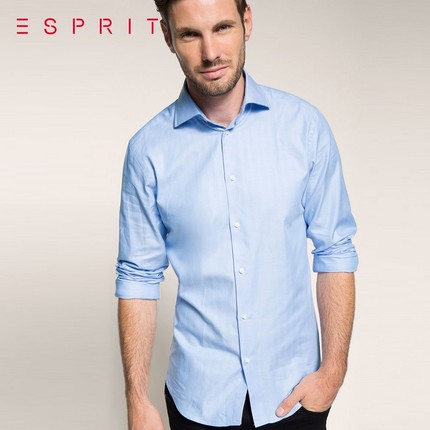 纯色款！ESPRIT素色修身时尚衬衫-095EO2F024