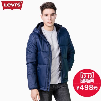 双12预告！Levi's李维斯连帽拉链厚夹克外套21381-0000