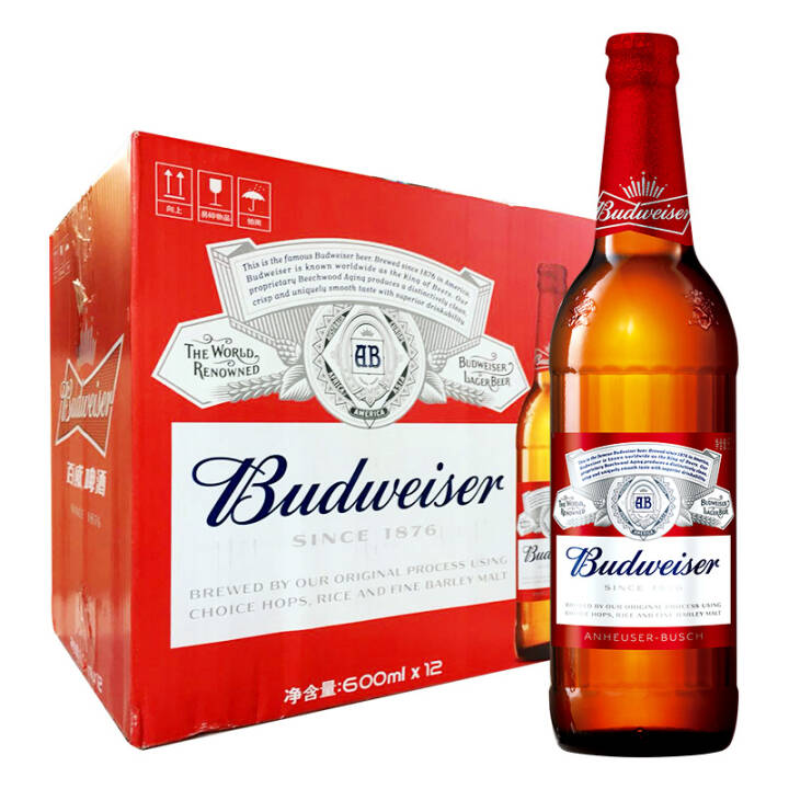 百威 啤酒 600ml*12瓶