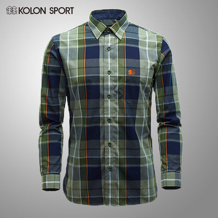 近期好价！KolonSport 男式 长袖衬衫 LHXM31161