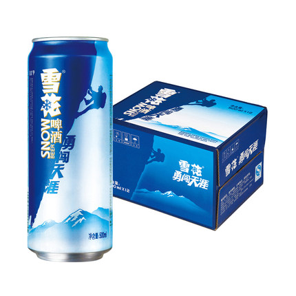 雪花啤酒勇闯天涯拉罐500ml*12听整箱