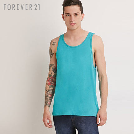 白菜价！Forever21男士纯色打底全棉背心