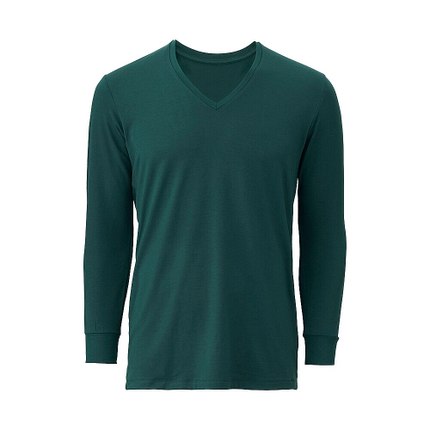 双11好价！优衣库 HEATTECH EXW V领T恤(九分袖) 146072