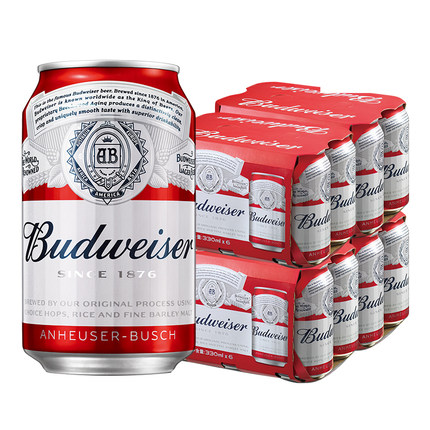 Budweiser/百威啤酒小麥醇正拉罐330ml*24聽