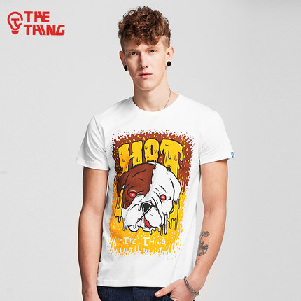 上新尝鲜！THETHING 潮流热狗男款圆领短袖