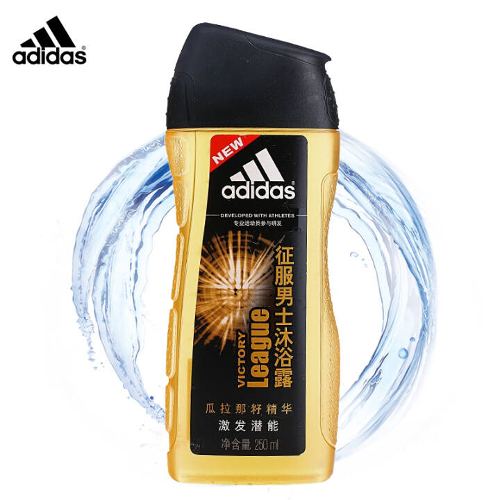 阿迪达斯(Adidas)男士征服沐浴露250ml*2