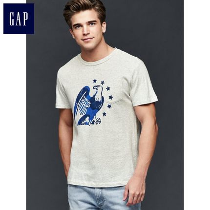 历史新低！Gap 纯棉美式图形印花短袖T恤 179304