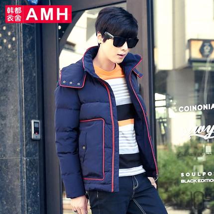 新低！AMH男装 连帽羽绒服男外套PF4041麒