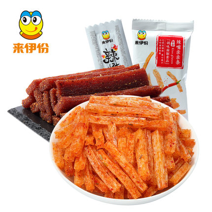 第二份半价：来伊份辣条250g麻辣零食