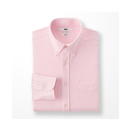 简约风！UNIQLO优衣库舒适针织衬衫164171