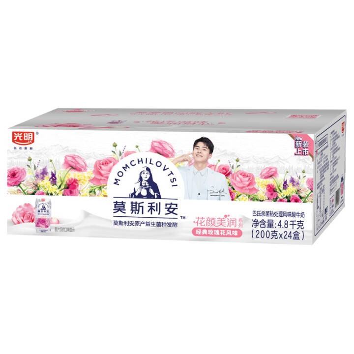 光明莫斯利安（玫瑰花风味）200g*24盒