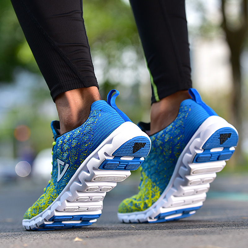 百搭潮流！匹克跑步鞋飞线针织轻便运动鞋