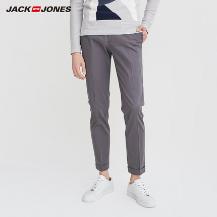 商场同款！杰克琼斯含时尚莱卡修身男装休闲长裤