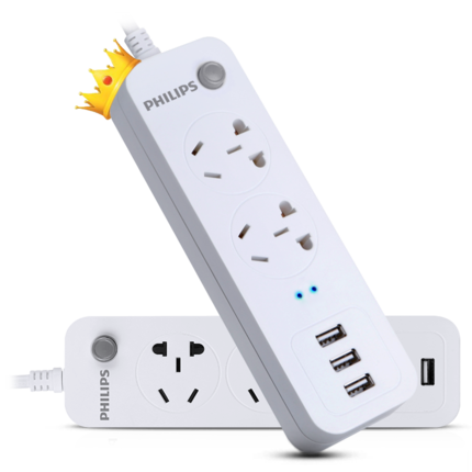 安全实用！飞利浦小优智能多用功能充电插排