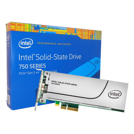 PCI-E通道！Intel/英特尔 750 Series SSD固态硬盘