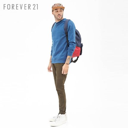 折上7折！FOREVER21 男士压褶修身卷边长裤