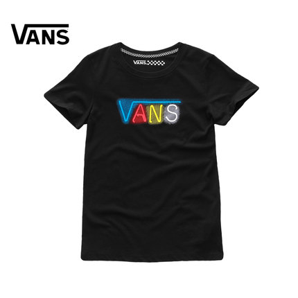 清仓特价！范斯 春季 女款短袖T恤|VN-01KTBLK/WHT