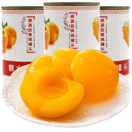 桃美人 砀山黄桃罐头425gX6罐