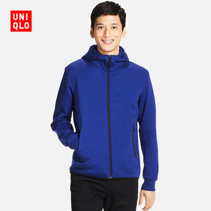 街头潮流！UNIQLO 180711 男士拉链连帽开衫