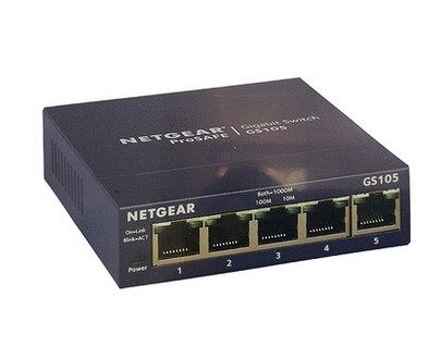 散热稳定！Netgear网件GS105 4口千兆交换机