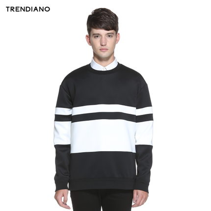 好价新低！TRENDIANO 撞色圆领卫衣3154040970