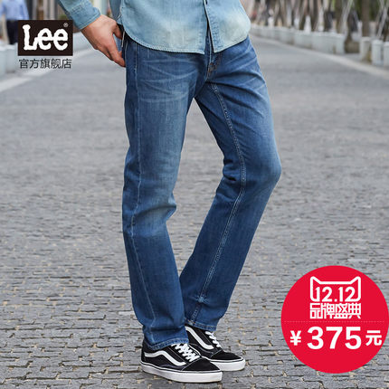 历史好价！Lee中腰小直脚牛仔长裤L12726Z021HV