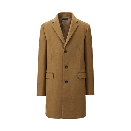 历史新低！优衣库羊毛羊绒混纺长大衣 156375