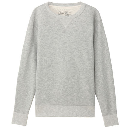 舒适亲肤！MUJI无印良品男式粗细不均棉线毛圈运动衫M7SB603