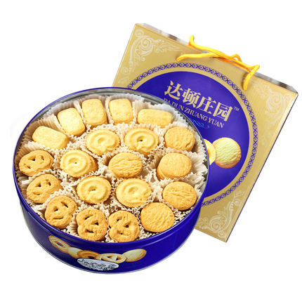 精美礼盒装！达顿庄园曲奇饼干908g
