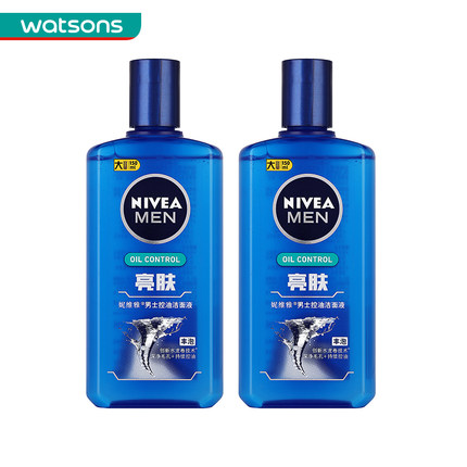 近期好价！妮维雅男士控油亮肤洁面液150ml*2件