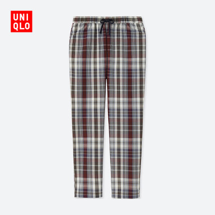 UNIQLO优衣库轻型全棉松紧长裤407442