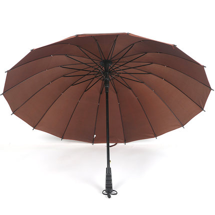 强力拒水！云氏16骨超大直杆彩虹伞YS-16