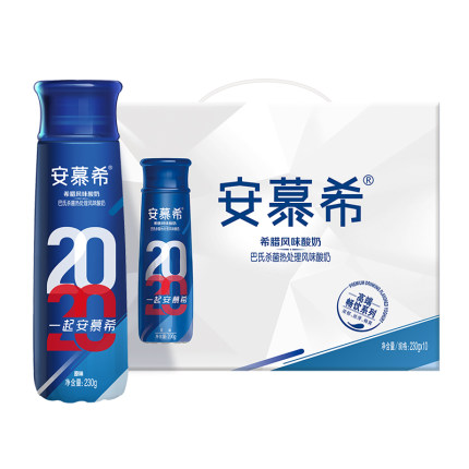 伊利安慕希高端酸牛奶風(fēng)味酸奶230g*10瓶/整箱