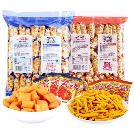 童年记忆！爱尚 咪咪虾条/蟹味粒40包*18g