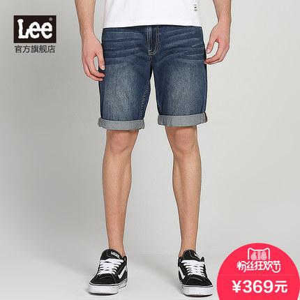 618粉丝狂欢价！LEE男士牛仔短裤L126691MR3KG