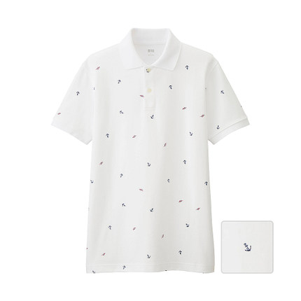 双色可选！UNIQLO优衣库快干印花POLO衫(短袖) 174312