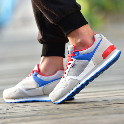 复古设计！361度男子网面运动鞋671542233