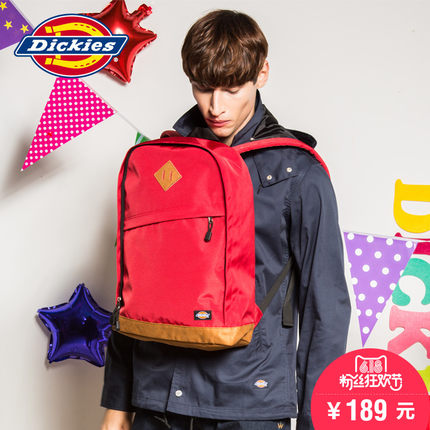 618粉丝狂欢价！Dickies斜拉链双肩包153U90EC40